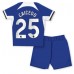 Tanie Strój piłkarski Chelsea Moises Caicedo #25 Koszulka Podstawowej dla dziecięce 2023-24 Krótkie Rękawy (+ szorty)